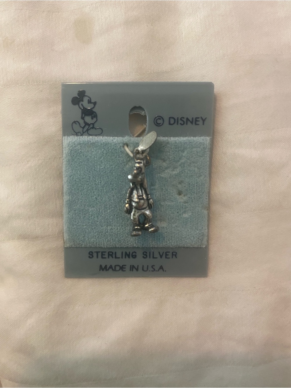 Disney Sterling Silver Goofy Pendant Charm